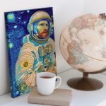 Kanvastik Van Gogh Astronaut Kanvas Tablo